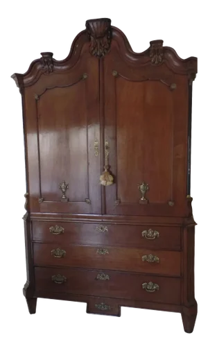 18th Century Dutch Neoclassical Linen Press