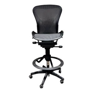 Vintage Herman Miller Aeron Classic Stool Armless Chair