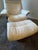 Mid 20th Century Scandinavian Ekornes Stressless Lounge Chair and Ottoman in White Leather & Rosewood For Sale - Image 15 of 18