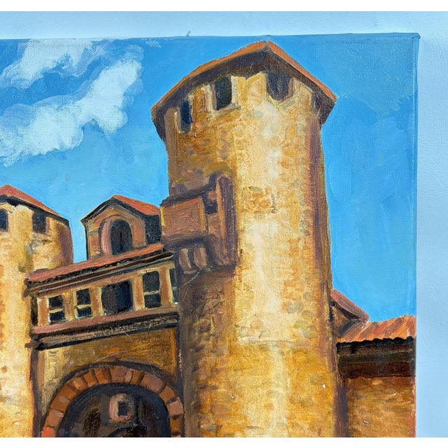 1970s "Gypsies at the Gate" – Original Oil on Canvas by Steve LeBailly For Sale In Portland, OR - Image 6 of 12