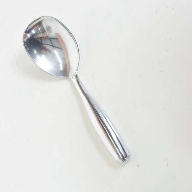 1960s Vintage Aluminum Sculptural Serving Spoon For Sale - Image 5 of 5