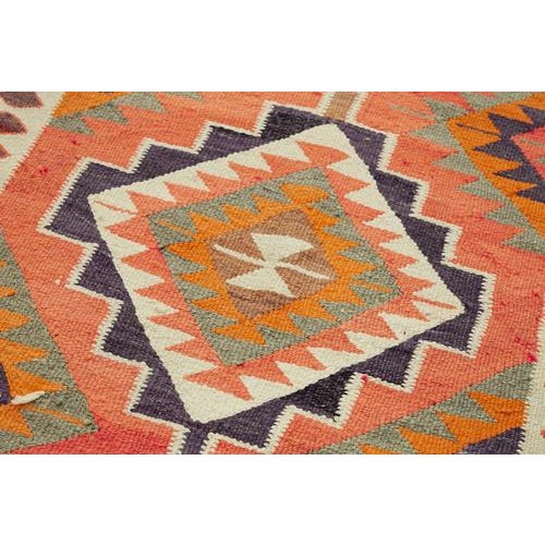 Vintage Kilim Runner Rug For Sale - Image 5 of 7