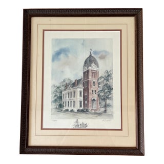 1970s Fayette County Courthouse, Georgia by Patsy Gullett 16 X 13 For Sale