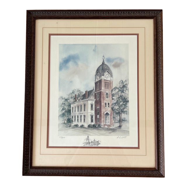 1970s Fayette County Courthouse, Georgia by Patsy Gullett 16 X 13 For Sale