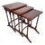 Vintage Nesting Tables in Mahogany, 1950, Set of 3 For Sale