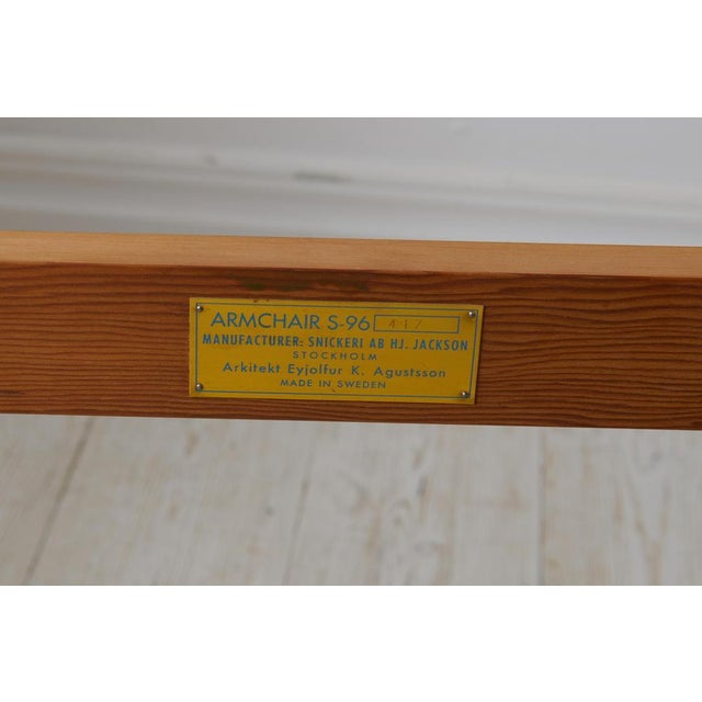 Scandinavian Modern S-96 Dining Armchairs attributed to Eyjolfur Augustsson, 1960s, Set of 4 For Sale - Image 13 of 14