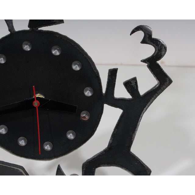 Ivan McLean 1995 Metal Pop Art Clock | Chairish