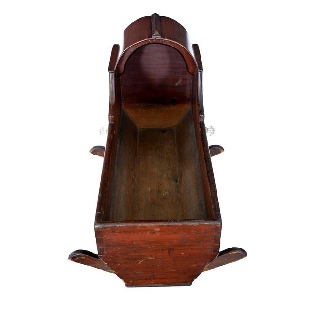 Victorian Painted Pine Canopy Top Cradle, 1870 For Sale - Image 6 of 8