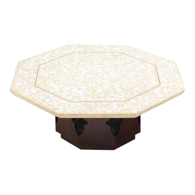 Mid-Century Modern Harvey Probber Terrazzo Octagon Shape Top Coffee Table For Sale
