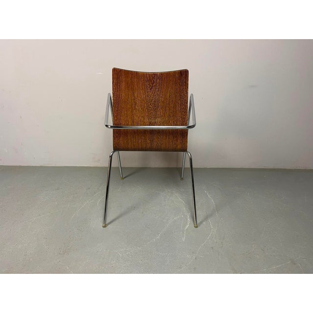 Mid-Century Modern Wengé Dining Chairs attributed to Thonet, Germany, 1990s, Set of 6 For Sale - Image 16 of 18