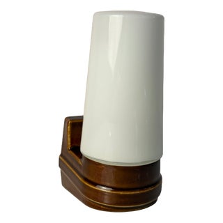 Brown Model 6080 Wall Lamp by Sigvard Bernadotte for Ifö For Sale