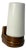 Brown Model 6080 Wall Lamp by Sigvard Bernadotte for Ifö For Sale