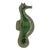 Artistic Green Glaze Ceramic Decorative Seahorse Shape Display Plate For Sale