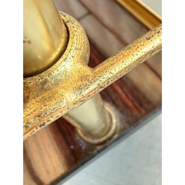 Gold Mid-Century Modern Formica and Brass Side Table by Luisa & Ico Paris for MB Italy, 1960s For Sale - Image 8 of 18