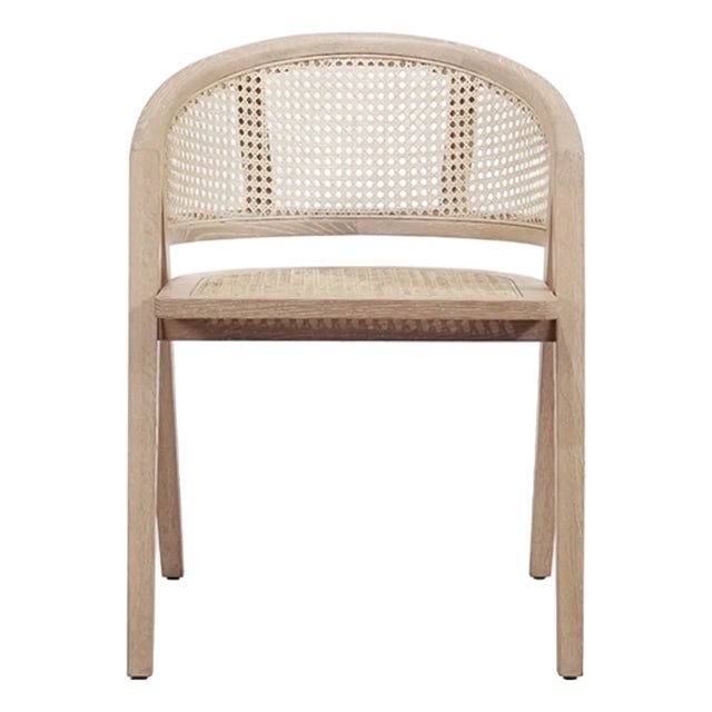 Matthew Izzo Home Aero Cerused Oak Barrel Back Chair For Sale
