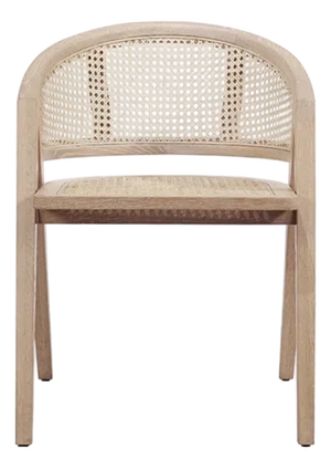 Matthew Izzo Home Aero Cerused Oak Barrel Back Chair