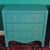 Hollywood Regency Green Painted 3-Drawer Chests Nightstands Credenza, a Pair For Sale In Washington DC - Image 6 of 12