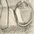 Marceau Constantin, Cubist Figural Study, Nude, Charcoal For Sale - Image 3 of 5