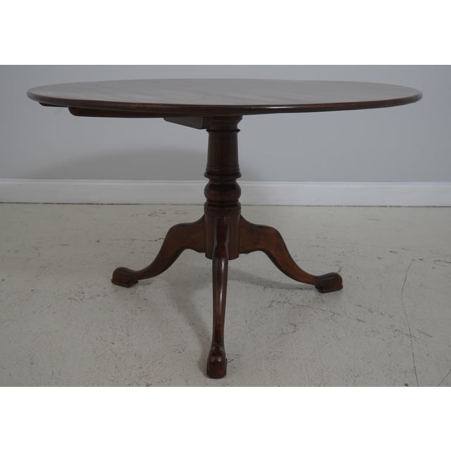 English Antique English Oak Tilt-Top Round Breakfast Table For Sale - Image 3 of 16