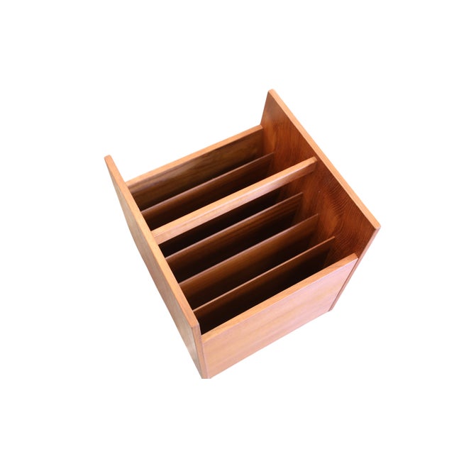LP Stand or Magazine Rack in Teak by Rolf Hesland for Bruksbo, Norway, 1960s For Sale - Image 10 of 12