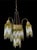 Metal Vintage Glass Beads Chandelier, 1920s For Sale - Image 7 of 14
