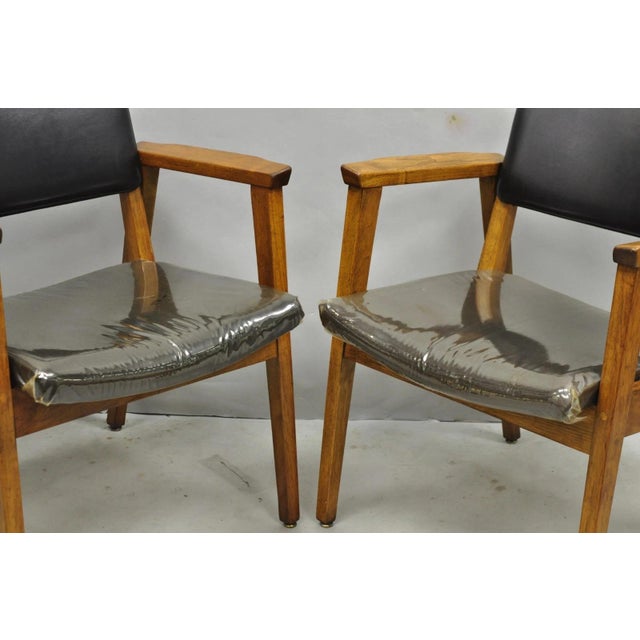 Vintage Boling Chair Co Mid Century Modern Walnut Lounge Arm Chairs (B) - Pair For Sale - Image 10 of 17