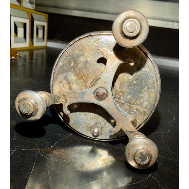Early Vintage Silver Plate Pepper Mill, Made in France For Sale In Savannah - Image 6 of 12