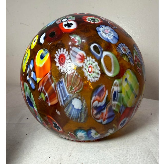 Antique Figural Patinated Bronze Man Wall Sconce Fixture Millefiori Glass Shade For Sale - Image 15 of 17