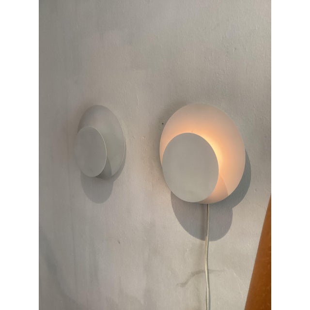 Minimalist Wall Lamps from Vrieland, 1970s, Set of 2, in Good conditions. Designed 1970 to 1979 This piece has an...