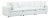 White Cali Pearl Performance Fabric Modular Sofa For Sale - Image 8 of 8