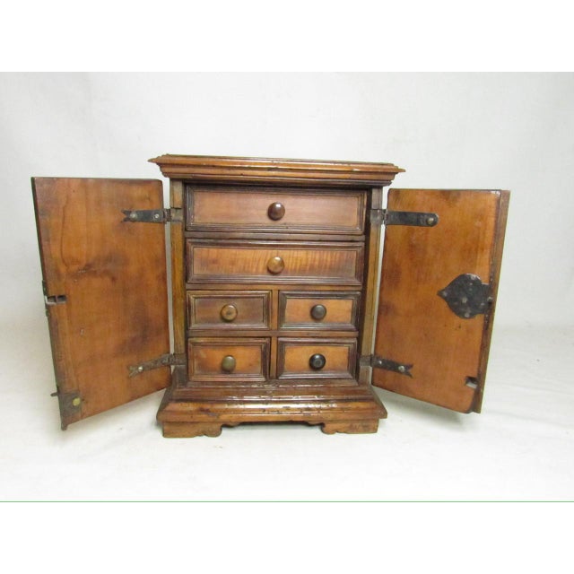 Italian 18th C. Italian Table Top Collectors Cabinet For Sale - Image 3 of 18
