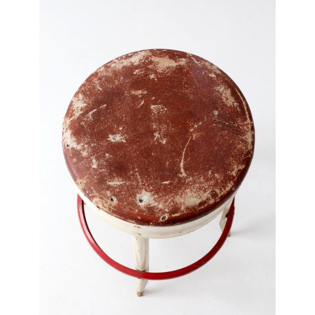 Mid-Century Industrial Diner Stool For Sale - Image 6 of 17