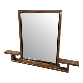 Art Deco Rationalist Briar Mirror, 1930 For Sale