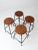 Vintage Bar Stools Set of 4 For Sale - Image 9 of 11