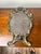 Antique Art Nouveau Silvered Cast Brass Rose Vanity Dressing Mirror, Dated 1909 For Sale - Image 10 of 10