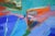 Late 20th Century Colorful Abstracted Landscape in the Style of Diebenkorn by Ellis Hopkins For Sale - Image 5 of 6
