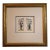 Antique Zionist Rosh Hashanah Die Cut Greeting Cards Framed Pair Hebrew Publishing Co C1910 For Sale