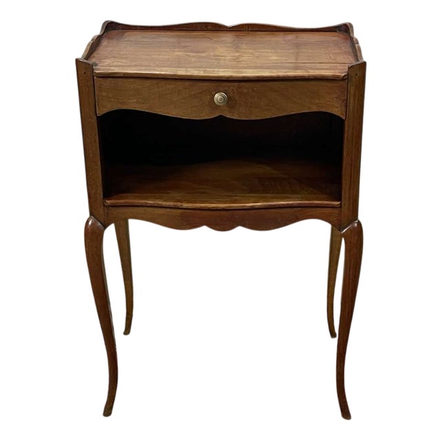 Louis XV Cherry Wood Nightstand, 1950s For Sale