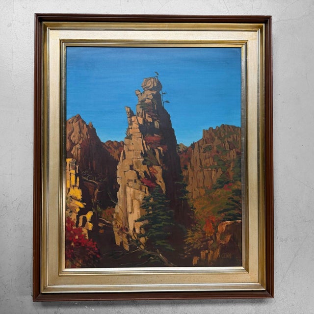 Park Jeon-Yeol, Mount Kumgang, 1961, Oil on Canvas For Sale - Image 12 of 18