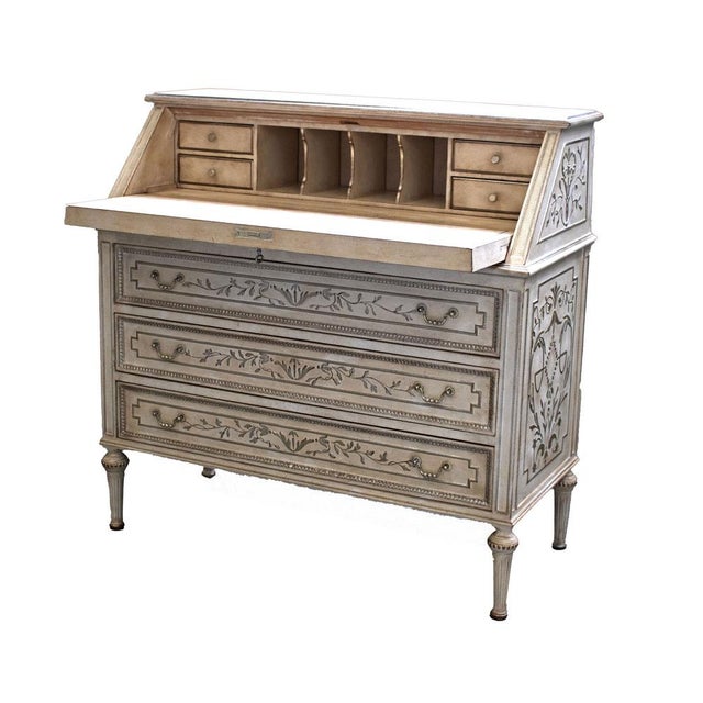 1970s Vintage Chest of Drawers with Flap and Two Bedside Tables, 1970s, Set of 3 For Sale - Image 5 of 8