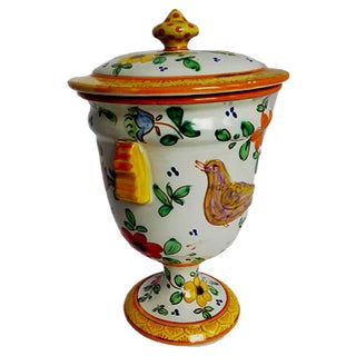 Mid-Century Italian Ceramic Lidded Pot from Guerrieri Murano For Sale