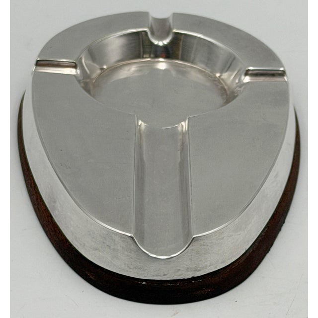 1960s Alfred Dunhill English Silver-Plated Service Ashtray and Cigar Tray For Sale - Image 13 of 14