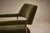 Brazilian Modern Pair of Armchairs in Aged Brass & Olive Green Mohair by Joaquim Tenreiro, 1950s For Sale - Image 12 of 17