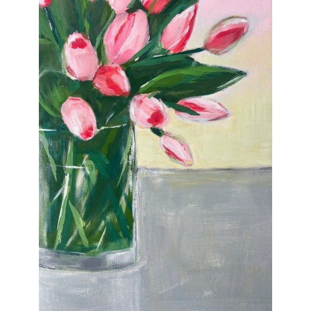 Impressionist "Forever Spring" Original Floral Still Life Acrylic Painting by Linda McDonough For Sale - Image 3 of 12