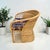 1980s Vintage Woven Rattan Wicker Barrel Chair For Sale - Image 4 of 11