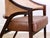Brown Edward Wormley for Dunbar Y Back Captains Chairs - Mid Century Rosewood + Leather + Cane For Sale - Image 8 of 12
