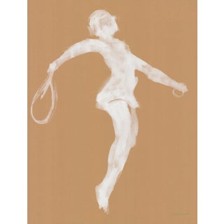 1990 Claude Garache 'Roland Garros French Open' Brown, White France Lithograph For Sale