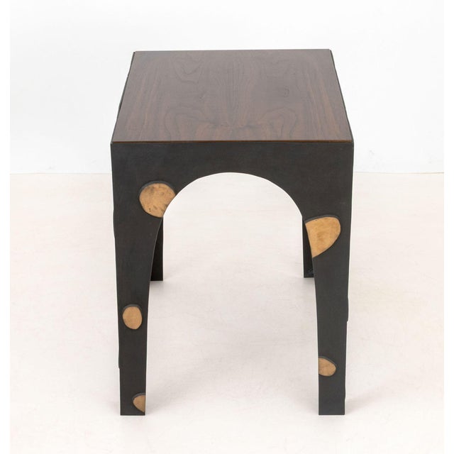 Jacques Jarrige "Parade" Mahogany Side Table For Sale - Image 4 of 6