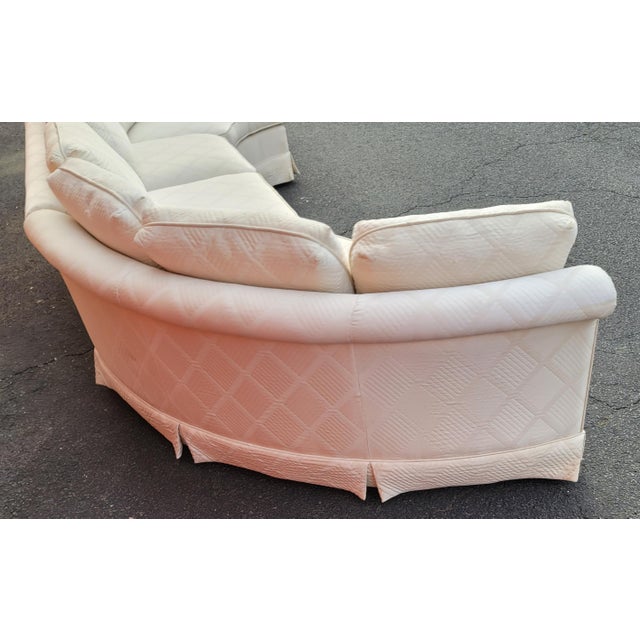 Vintage Baker Furniture Armless 3Part Sectional Slipper Sofa Chairish