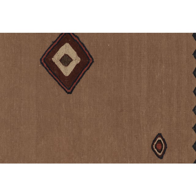 Vintage Sofreh Persian Kilim, Square Rug With Open Field - Rug & Kilim For Sale In New York - Image 6 of 7